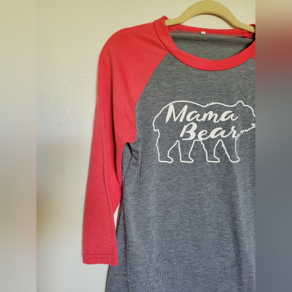 Mama Bear Raglan Tee - Picture 2 of 3